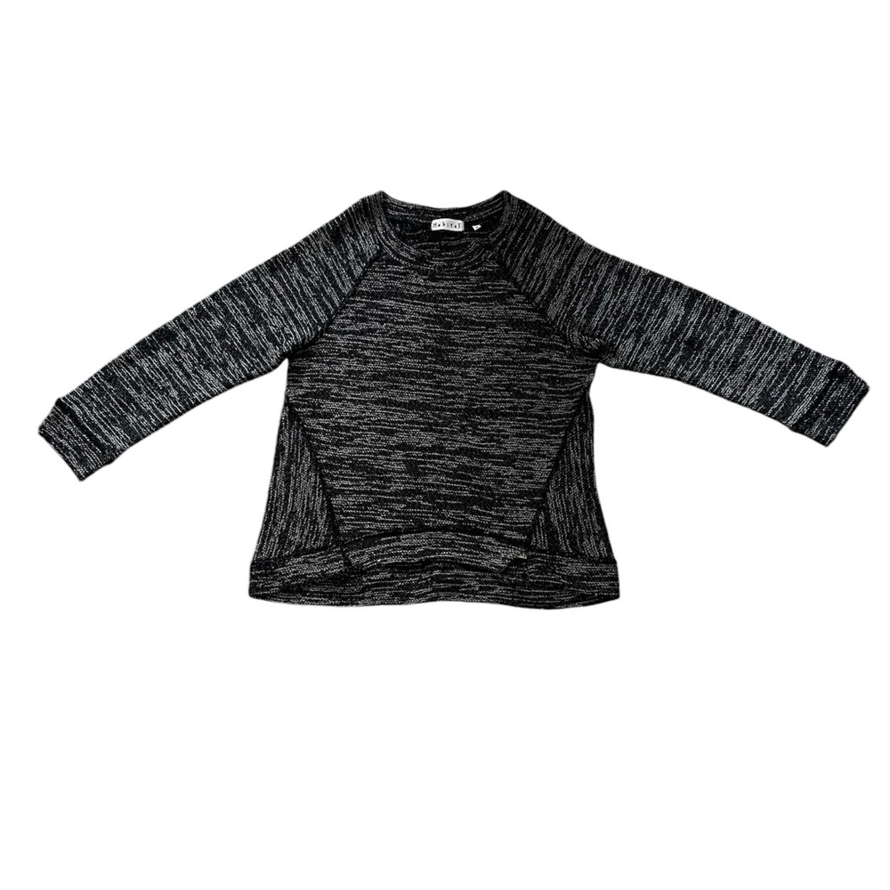 Habitat crew neck knit sweater black white gray knit XS - Picture 4 of 11